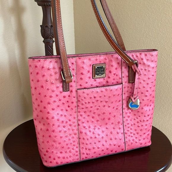 Dooney & Bourke Handbags - Dooney & Bourke Pink Ostrich Tote